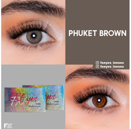 FX Eyes Ela Renk Phuket Brown (3 Aylık)