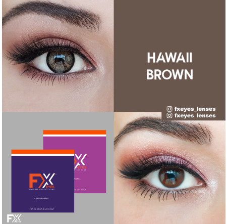 Fx Eyes Ela Renk Hawai Brown (1 Yıllık)