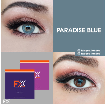 FX Eyes Mavi Renk Paradise Blue  (1 Yıllık)